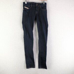Deisel Jeans Womens 24 Blue Getlegg Slim Skinny Stretch Darkwash Retro L32